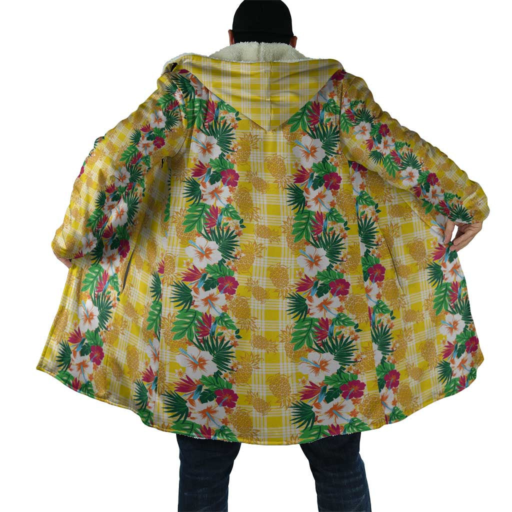 Hawaiian Palaka Cloak Hibiscus Pineapple Lei - Polynesian Pride