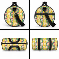 Hawaiian Palaka Duffle Bag Hibiscus Pineapple Lei LT9 - Polynesian Pride