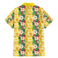 Hawaiian Palaka Family Matching Mermaid Dress and Hawaiian Shirt Hibiscus Pineapple Lei LT9 - Polynesian Pride