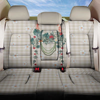 Brown Hawaiian Palaka Back Car Seat Cover Kukui Nut Money Lei - Polynesian Pride
