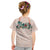 Peach Hawaiian Palaka Kid T Shirt Kukui Nut Money Lei - Polynesian Pride