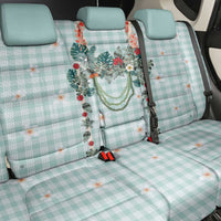 Turquoise Hawaiian Palaka Back Car Seat Cover Kukui Nut Money Lei LT9 - Polynesian Pride