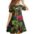 Meri Kirihimete Kakapo Santa Family Matching Off The Shoulder Long Sleeve Dress and Hawaiian Shirt Merry Christmas with Tropical Vibe