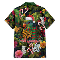 Meri Kirihimete Kakapo Santa Family Matching Off Shoulder Short Dress and Hawaiian Shirt Merry Christmas with Tropical Vibe LT9 - Polynesian Pride