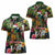 Meri Kirihimete Kakapo Santa Women Polo Shirt Merry Christmas with Tropical Vibe