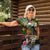 Meri Kirihimete Kakapo Santa Women Polo Shirt Merry Christmas with Tropical Vibe