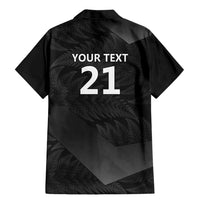 New Zealand Cricket Custom Family Matching Mermaid Dress and Hawaiian Shirt Potae Pango Black Fern Pattern LT9 - Polynesian Pride
