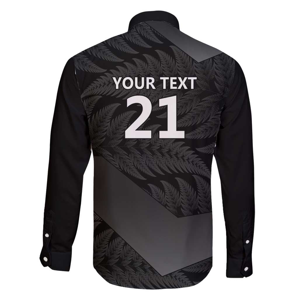 New Zealand Cricket Custom Family Matching Tank Maxi Dress and Hawaiian Shirt Potae Pango Black Fern Pattern LT9 - Polynesian Pride