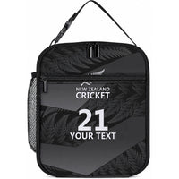 New Zealand Cricket Custom Lunch Bag Potae Pango Black Fern Pattern LT9 10.2 × 8.3 × 4.3 inch Black - Polynesian Pride