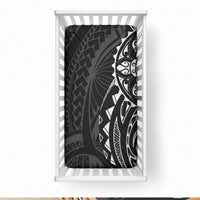 Polynesian Turtle Tribal Tattoo Baby Bed Cover Black Style LT9 28 × 52 in Black - Polynesian Pride