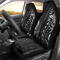 Polynesian Turtle Tribal Tattoo Car Seat Cover Black Style