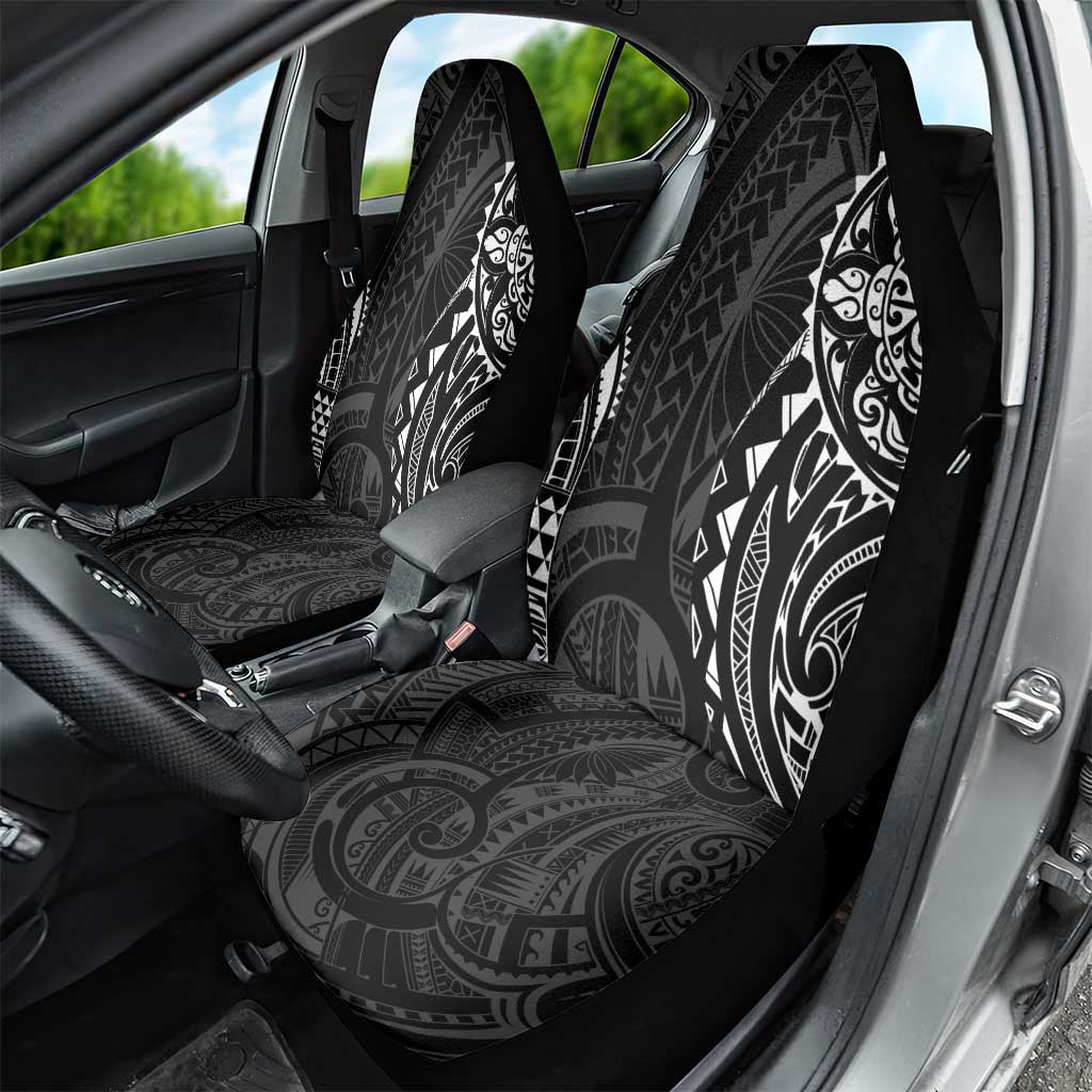 Polynesian Turtle Tribal Tattoo Car Seat Cover Black Style