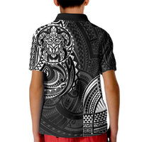 Polynesian Turtle Tribal Tattoo Kid Polo Shirt Black Style