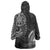 Polynesian Turtle Tribal Tattoo Wearable Blanket Hoodie Black Style