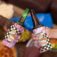 Personalized Japanese Kawaii Sushi Roll 4 in 1 Can Cooler Tumbler Wagara Palaka Pattern