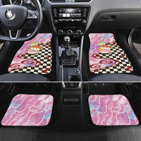Personalized Japanese Kawaii Sushi Roll Car Mats Wagara Palaka Pattern