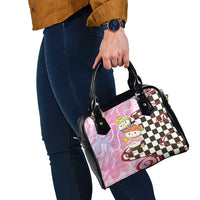 Personalized Japanese Kawaii Sushi Roll Shoulder Handbag Wagara Palaka Pattern
