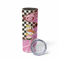 Personalized Japanese Kawaii Sushi Roll Skinny Tumbler Wagara Palaka Pattern