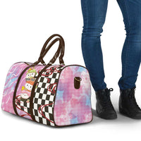 Personalized Japanese Kawaii Sushi Roll Travel Bag Wagara Palaka Pattern