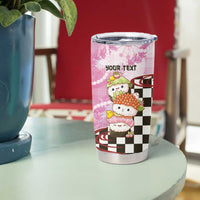 Personalized Japanese Kawaii Sushi Roll Tumbler Cup Wagara Palaka Pattern