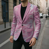 Japanese Koi Fish Blazer Pink Wagara Palaka Honohono Pikake Lei