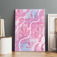 Japanese Koi Fish Canvas Wall Art Pink Wagara Palaka Honohono Pikake Lei