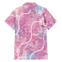 Japanese Koi Fish Family Matching Short Sleeve Bodycon Dress and Hawaiian Shirt Pink Wagara Palaka Honohono Pikake Lei LT9 - Polynesian Pride