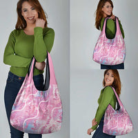 Japanese Koi Fish Grocery Bag Pink Wagara Palaka Honohono Pikake Lei