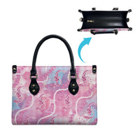 Japanese Koi Fish Leather Bag Pink Wagara Palaka Honohono Pikake Lei