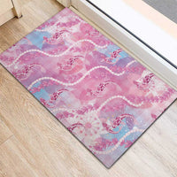 Japanese Koi Fish Rubber Doormat Pink Wagara Palaka Honohono Pikake Lei
