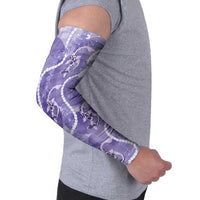 Japanese Koi Fish Arm Sleeves Purple Wagara Palaka Honohono Pikake Lei
