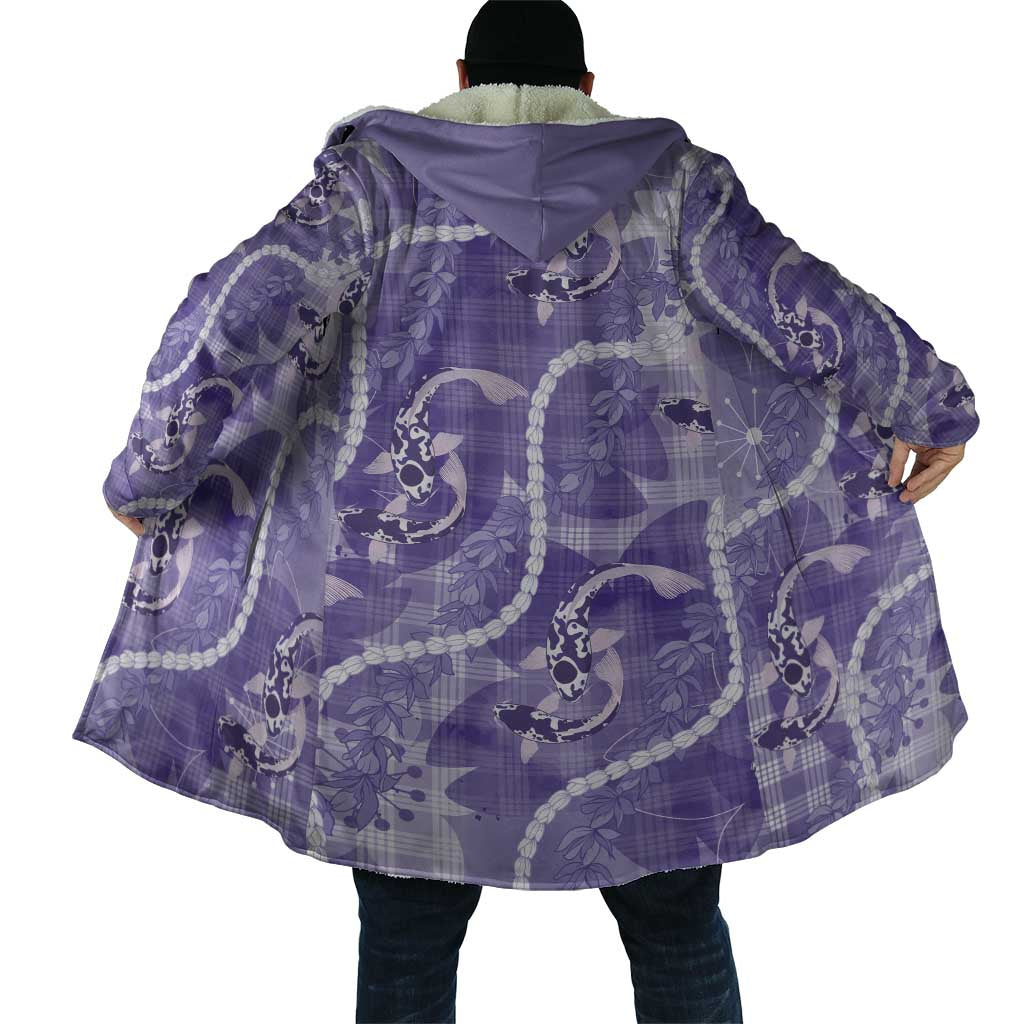 Japanese Koi Fish Cloak Purple Wagara Palaka Honohono Pikake Lei