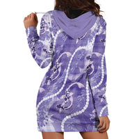 Japanese Koi Fish Hoodie Dress Purple Wagara Palaka Honohono Pikake Lei LT9 - Polynesian Pride