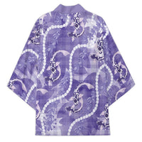 Japanese Koi Fish Kimono Purple Wagara Palaka Honohono Pikake Lei