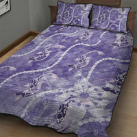 Japanese Koi Fish Quilt Bed Set Purple Wagara Palaka Honohono Pikake Lei