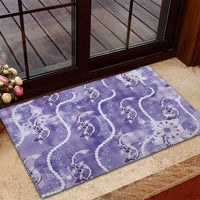 Japanese Koi Fish Rubber Doormat Purple Wagara Palaka Honohono Pikake Lei