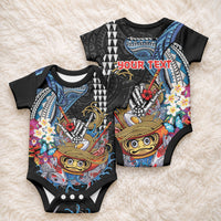 Personalized Japanese Koi Fish Ramen Baby Onesie Aloha Shark Kakau Pattern LT9 - Polynesian Pride