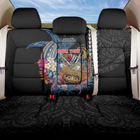 Personalized Japanese Koi Fish Ramen Back Car Seat Cover Aloha Shark Kakau Pattern LT9 One Size Black - Polynesian Pride