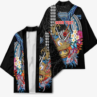 Personalized Japanese Koi Fish Ramen Kimono Aloha Shark Kakau Pattern