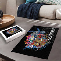 Personalized Japanese Koi Fish Ramen Puzzle Aloha Shark Kakau Pattern LT9 - Polynesian Pride