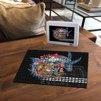 Personalized Japanese Koi Fish Ramen Puzzle Aloha Shark Kakau Pattern LT9 - Polynesian Pride
