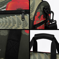 ANZAC Day We Remember Duffle Bag Maori Silver Fern Camouflage Motif LT9 - Polynesian Pride
