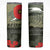 ANZAC Day We Remember Skinny Tumbler Maori Silver Fern Camouflage Motif