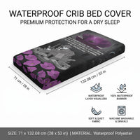 ANZAC Day Remembrance Baby Bed Cover Purple Poppy We Will Remember Them LT9 - Polynesian Pride