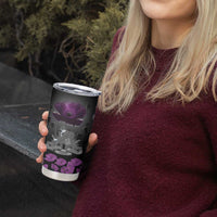 ANZAC Day Remembrance Tumbler Cup Purple Poppy We Will Remember Them