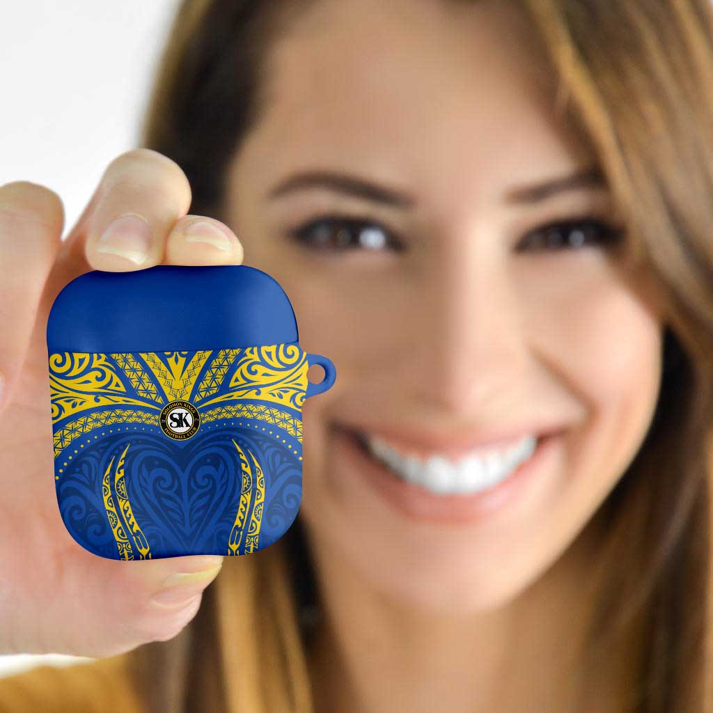 Oceania Football Solomon Kings AirPods Case Polynesian Tribal Pattern