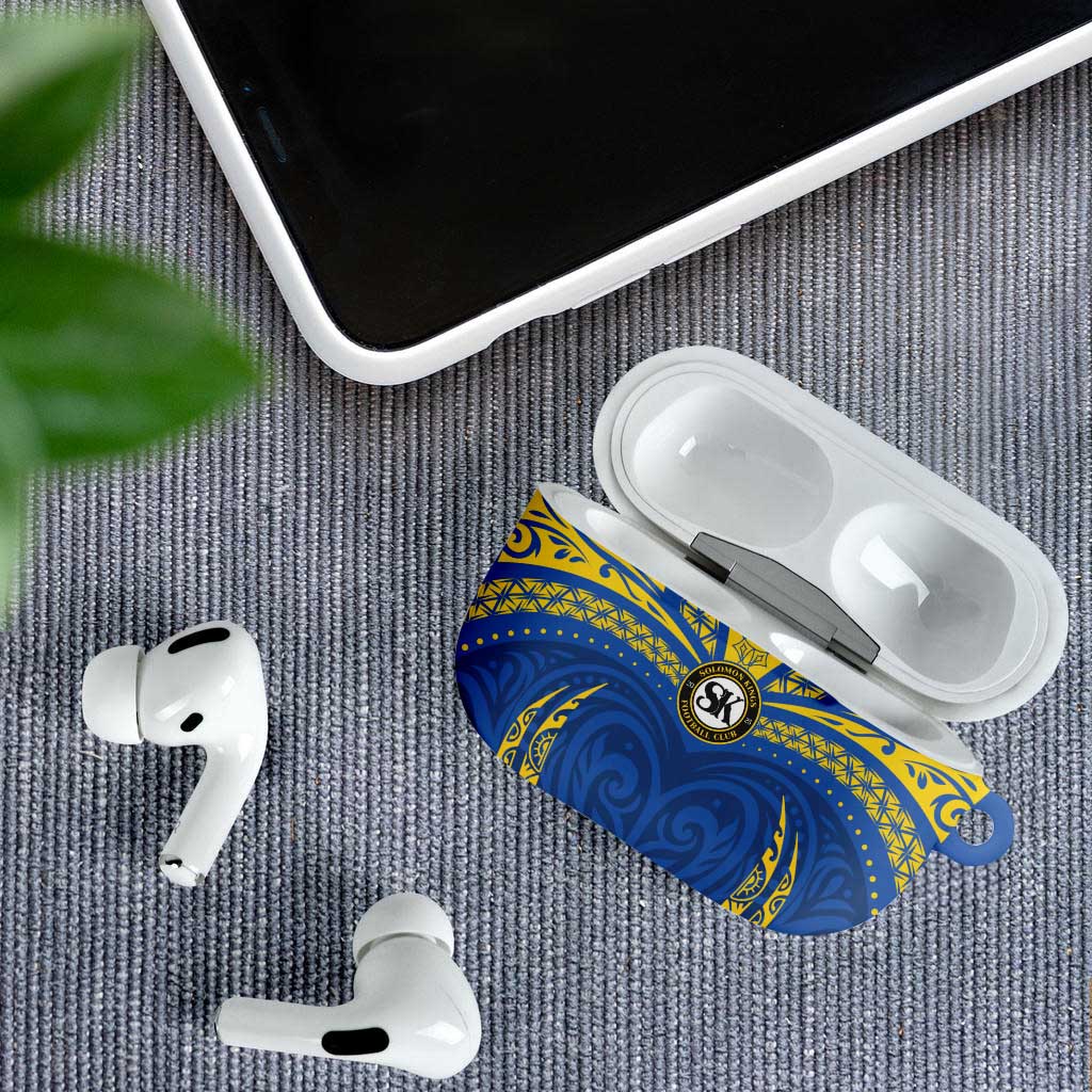 Oceania Football Solomon Kings AirPods Case Polynesian Tribal Pattern