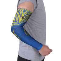Custom Oceania Football Solomon Kings Arm Sleeves Polynesian Tribal Pattern