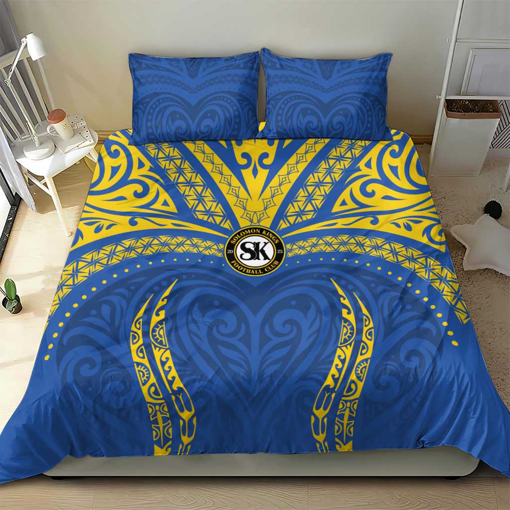 Oceania Football Solomon Kings Bedding Set Polynesian Tribal Pattern