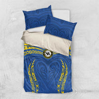 Oceania Football Solomon Kings Bedding Set Polynesian Tribal Pattern